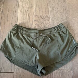 Lululemon Hotty Hot Shorts Olive Green Size 10
